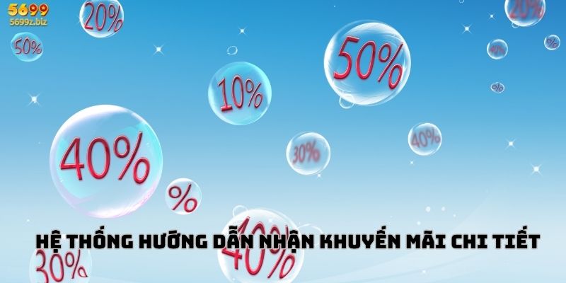 Hệ thống hướng dẫn nhận khuyến mãi chi tiết